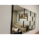 Ver imagem 5 de Espelhos de Vidro Decorativo 126x72cm Liverpool Montável para Sala Quarto Cozinha com Mdf