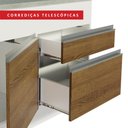 Ver imagem 7 de Balcão de Pia Armário de Cozinha 150 cm 2 Portas e 2 Gavetas (Com Tampo) Branco/Rustic Glamy Madesa