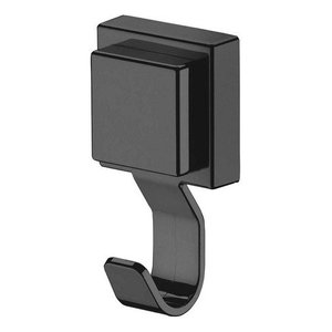 Cabide Gancho Multiuso Ventosa Banheiro Preto Fosco Future
