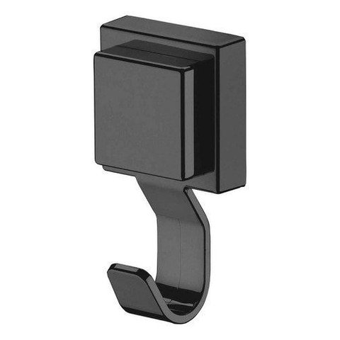 Cabide Gancho Multiuso Ventosa Banheiro Preto Fosco Future