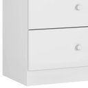 Ver imagem 2 de Cômoda 3 Gavetas Corrediças Metálicas Louise 93cm MDP Branco Quarto