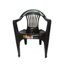 Ver mais imagens de Conjunto de Mesa Desmontável 83cm e 6 Cadeiras Preta 182Kg