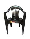 Ver mais imagens de Conjunto de Mesa Desmontável 83cm e 6 Cadeiras Preta 182Kg