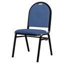 Ver imagem 2 de Cadeira Hoteleira Auditório Empilhável Sintético M23 - Mpozenato Cinza