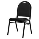 Ver imagem 1 de Cadeira Hoteleira Auditório Empilhável Sintético M23 - Mpozenato Cinza