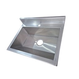 Lavatório com Bancada para Torneira 50cm - Construinox - 3