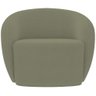 Kit 02 Poltronas Decorativas para Sala de Estar Living Gliese K01 Bouclê Verde - 5