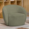 Kit 02 Poltronas Decorativas para Sala de Estar Living Gliese K01 Bouclê Verde - 6