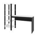Ver imagem 3 de Mesa Escrivaninha Modelo Artemis com 5 Prateleiras em Mdf:branco