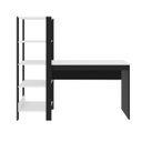 Ver imagem 2 de Mesa Escrivaninha Modelo Artemis com 5 Prateleiras em Mdf:branco