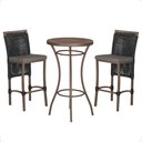 Ver imagem 1 de Mesa Bistro e 2 Banquetas Roma Marrom Corda Náutica 11 Trama Original