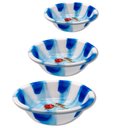 Ver imagem 1 de Kit Bacia Plastica Siliconada Pmg 28cm | 33cm | 37cm - Colorida Redonda Estampada Um Charme - Panami