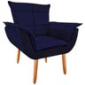 Poltrona Opala Luxo Suede Azul Marinho para Leitura - 2