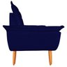 Poltrona Opala Luxo Suede Azul Marinho para Leitura - 4