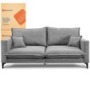 Ver imagem 2 de Sofá 2 Lugares Modular Boma 1,70m Boucle Cinza Claro Sofá Inbox