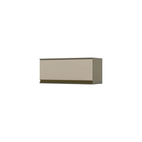 Armário Aéreo 01 Porta Basculante 80 Cm Connect Henn Duna Com Cristal