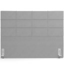 Ver imagem 3 de Cabeceira Cama Box Casal 140 cm Roma W01 Suede Cinza - Lyam Lyam Decor