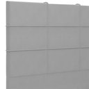 Ver imagem 6 de Cabeceira Cama Box Casal 140 cm Roma W01 Suede Cinza - Lyam Lyam Decor
