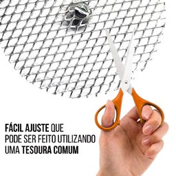 Tela Protetora para Ralo Grelha Redondo 15x15 em Alumínio - 5