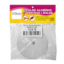 Tela Protetora para Ralo Grelha Redondo 15x15 em Alumínio - 6