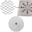 Ver imagem 2 de Tela Protetora para Ralo Grelha Redondo 15x15 em Alumínio