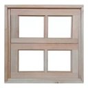 Ver imagem 3 de Janela Vitro de Madeira P/ Banheiro Modelo Vidro Quadriculado 60x60