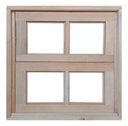 Ver imagem 3 de Janela Vitro de Madeira P/ Banheiro Modelo Vidro Quadriculado 60x60
