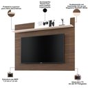 Ver imagem 3 de Rack para Sala com Painel para TV 55 pol Raya C04 Nogueira Real Off White - Lyam Decor