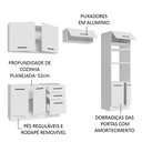 Ver imagem 5 de Armário de  Cozinha Completa 270cm Branco Agata Madesa 08