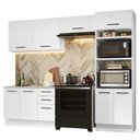 Ver imagem 3 de Armário de  Cozinha Completa 270cm Branco Agata Madesa 08