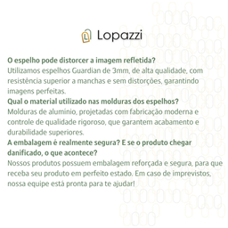 Espelho Orgânico Sem/ Moldura Lapidado Quarto Sala Banheiro Decorativo 70x50 C/ Suporte - 5