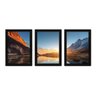 Kit Com 3 Quadros - Lago Montanha Paisagem - 213kq02p - 1