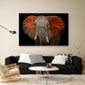 Jogo de Quadros Decorativos Uno Molduras Marília Elefante - Branco - 60cm Largura x 90cm Altura - 1