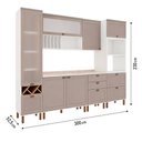 Ver imagem 5 de Armário de Cozinha Genialflex Iluminata Liz Branco Fendi