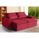 Ver imagem 1 de Sofá Paris 6 Lugares 2,90cm Retrátil e Reclinável - de Casa Décor e Estofados. Cor:vermelho:vermelho