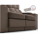 Ver imagem 7 de Sofá com Porta Copos e Carregador Usb Eureka 1,70m Assento Retrátil e Reclinável Velosuede