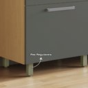 Ver imagem 4 de Kit Cozinha Nobreza com 5 Portas 2 Gavetas 160cm Nesher