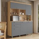 Ver imagem 1 de Kit Cozinha Nobreza com 5 Portas 2 Gavetas 160cm Nesher