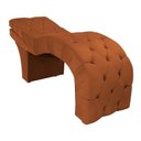 Ver imagem 1 de Maca Estética Estofada Reclinável Ergonômica Veludo Maraísa Cor:terracota