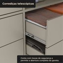 Ver imagem 7 de Guarda-Roupa 2 Portas 4 Gavetas 100% MDF 124x200x52cm Solteiro Taupe