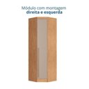 Ver imagem 6 de Guarda-Roupa Modulado 3 Peças Infinity Marrom/Cedro/Duna Line