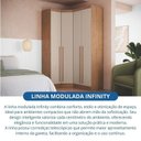 Ver imagem 4 de Guarda-Roupa Modulado 3 Peças Infinity Marrom/Cedro/Duna Line