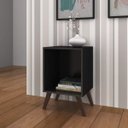 Ver imagem 1 de Mesa de Cabeceira Retrô com Nicho Rt 3013 Preto