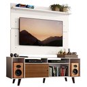 Ver imagem 2 de Rack Madesa Cancun com Pés e Painel para Tv até 65 Polegadas - Branco/rustic 9b9b