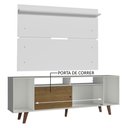 Ver imagem 5 de Rack Madesa Cancun com Pés e Painel para Tv até 65 Polegadas - Branco/rustic 9b9b