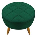 Ver imagem 2 de Kit 2 Poltronas e Puff Maitê Suede Verde para Recepção
