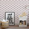 Papel De Parede Infantil Panda Fundo Rosa E Branco 3,0m - 1
