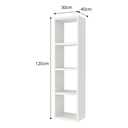 Ver imagem 5 de Closet Nicho Estante Sapateira Supenso de Parede Aberto Madeira Mdf:branco