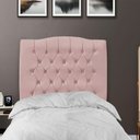 Ver imagem 3 de Cabeceira de Cama Box Solteiro 90 Cm Dunas - Veludo Rose.