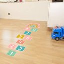 Ver imagem 1 de Adesivo Destacável para Chão Infantil Amarelinha Arco-Íris Baby TaColado 0,58 x 2,00m